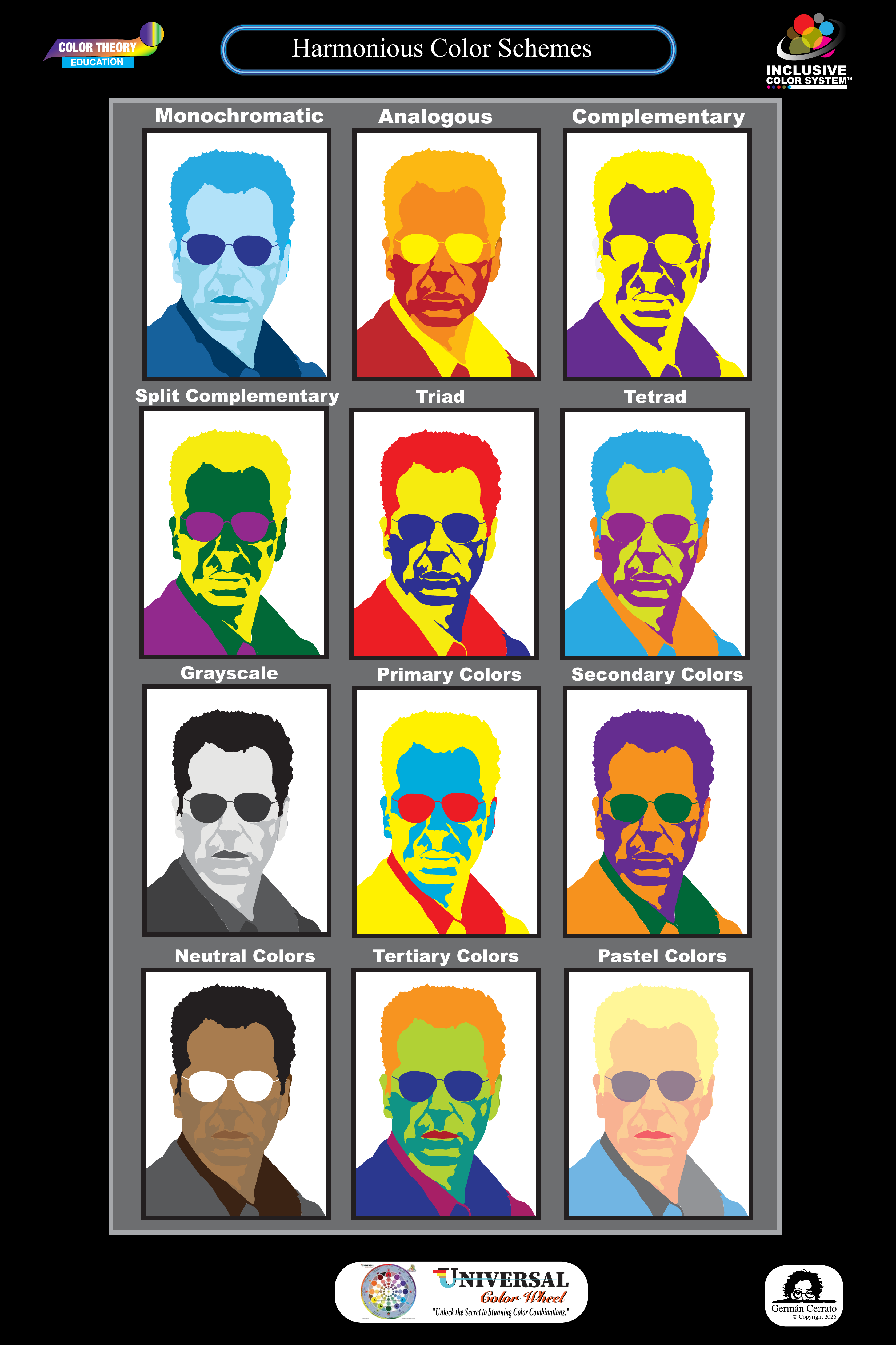 Harmonious Color Schemes poster